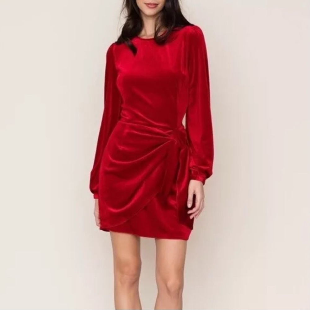 Yumi Kim Tie Me Over Dress Red